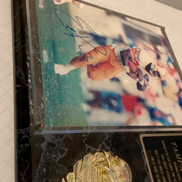 Vintage Tampa Bay Buccaneers Errict Rhett Auto NFL 15" x 12" Wall Plaque - Picture 4 of 16